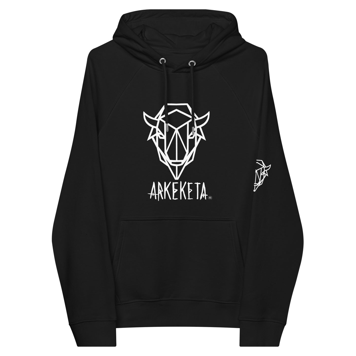 Arkeketa Unisex eco raglan hoodie