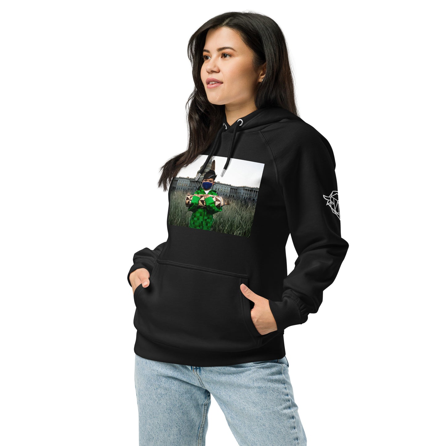 Field of Dreams Unisex eco raglan hoodie